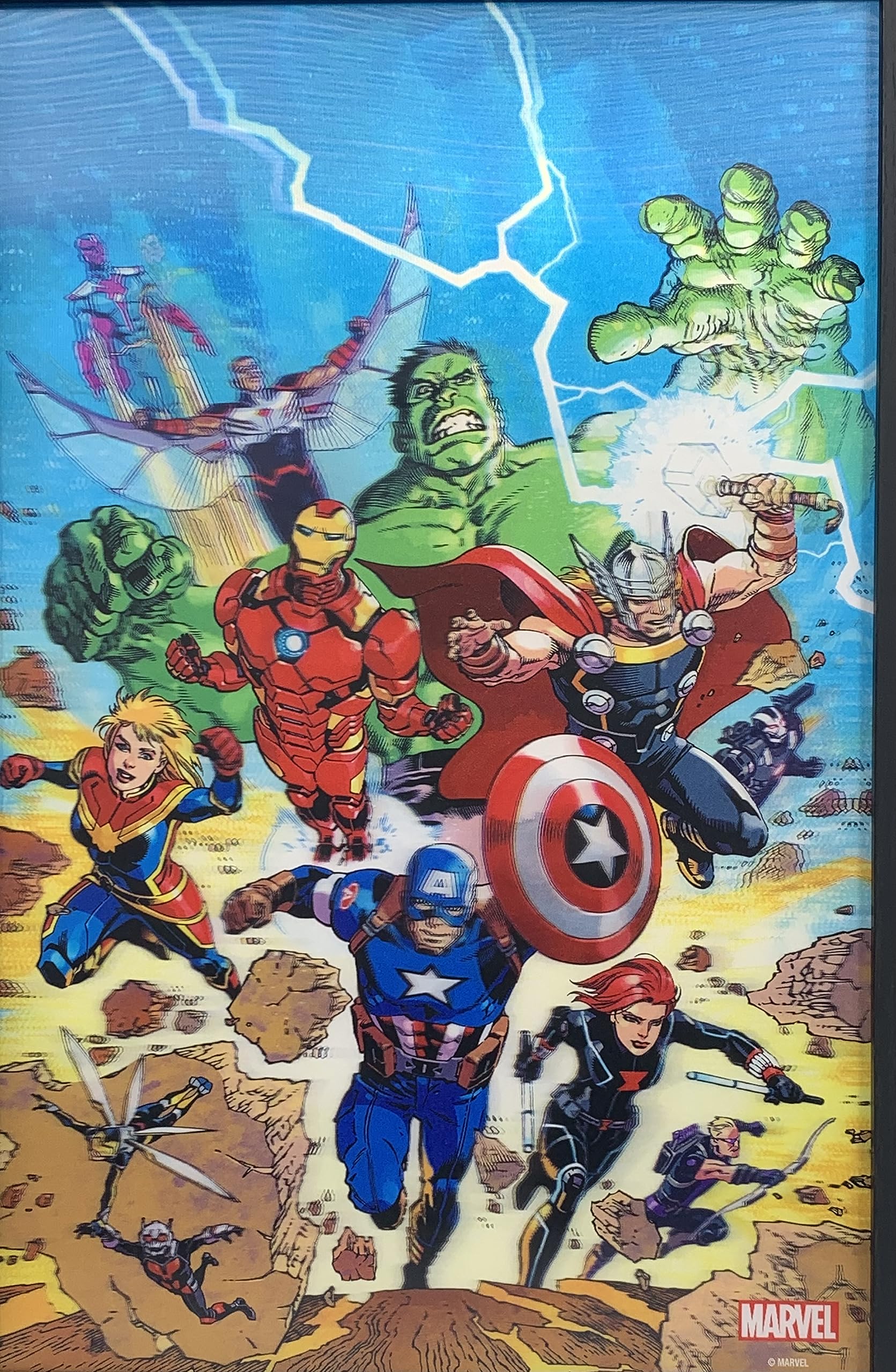 Amazon.com: Silver Buffalo Marvel Comics Avengers Assemble 13” x